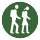 Sternrouten Symbol Wanderung Start