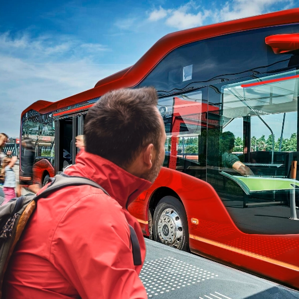 Buseinstieg Wanderer Sternrouten